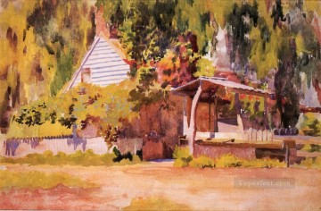  Thomas Oil Painting - The Summer House naturalistic Thomas Pollock Anshutz